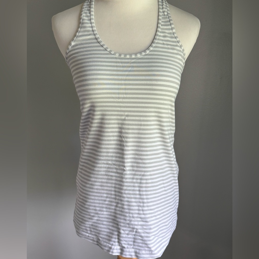 Lululemon Striped Gray Tank Top